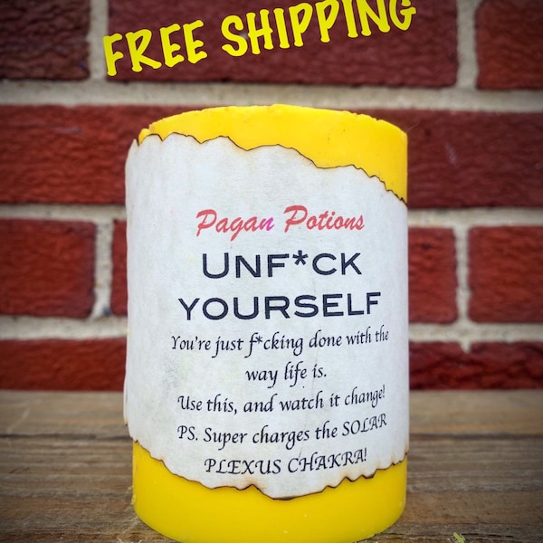 Unfuck Yourself Candle | Solar Plexus Chakra, Essential Oils