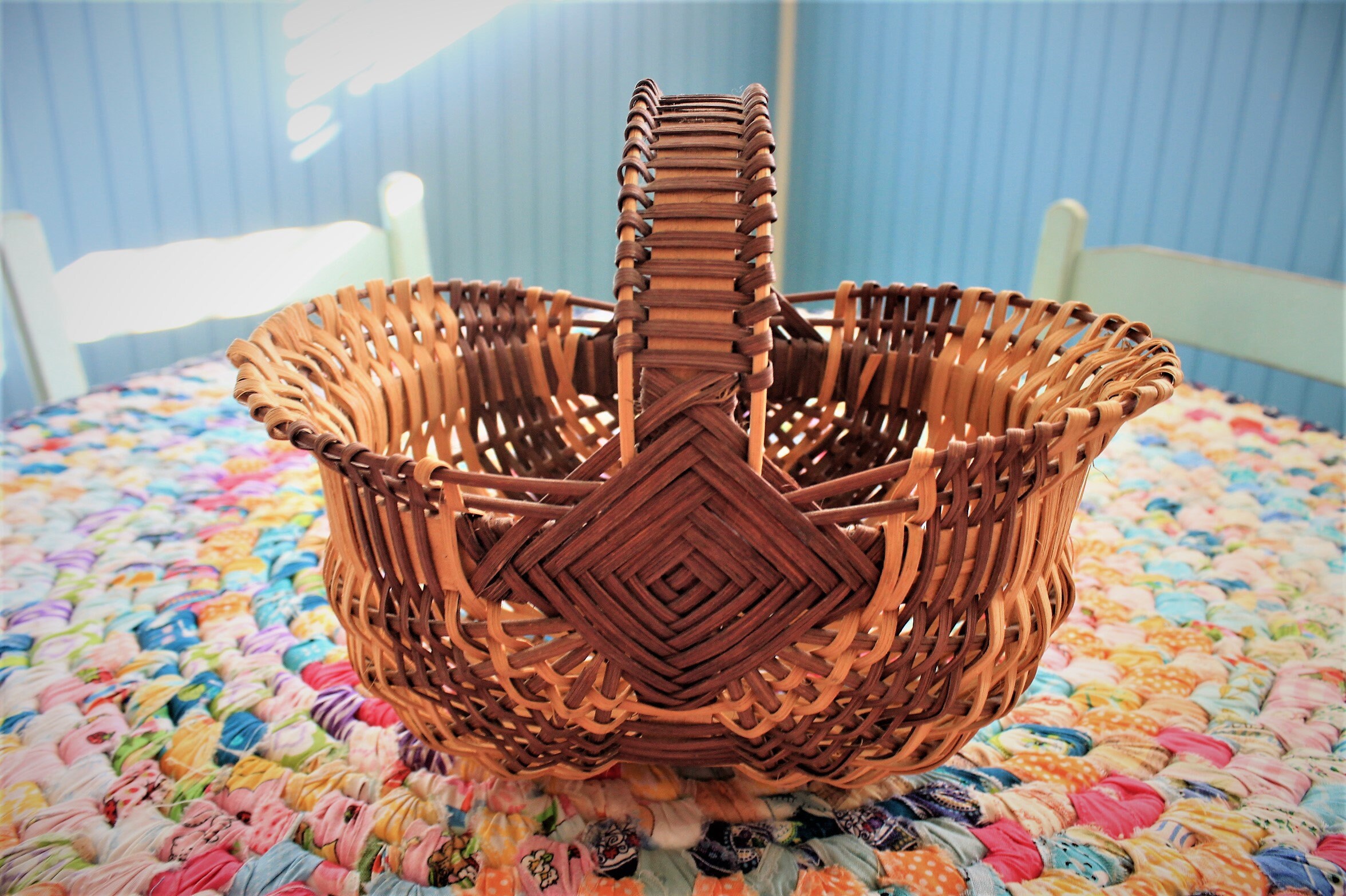 Antique Buttocks Basket Farmhouse Primitive