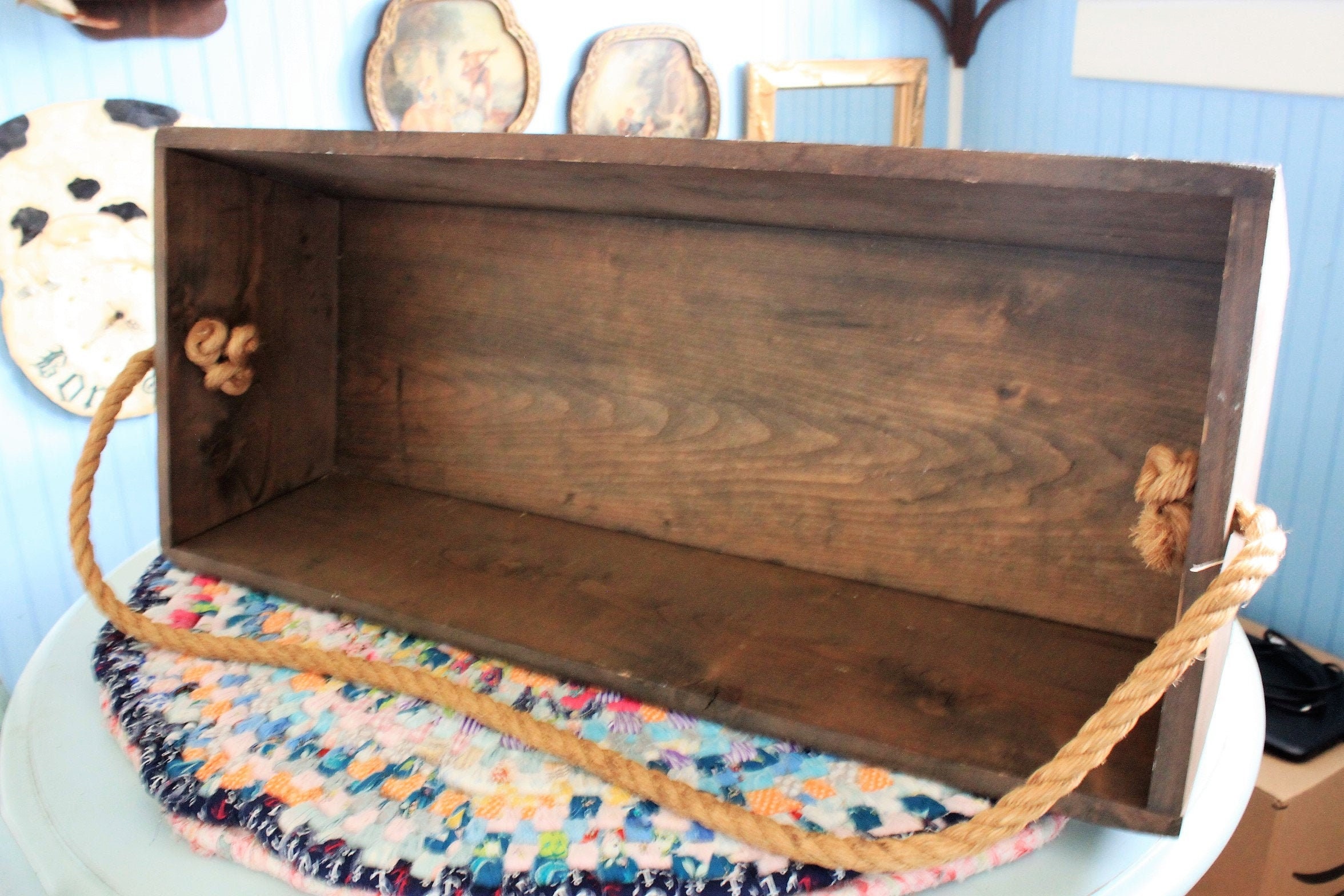 1880 1900 Firewood/Log Storage Box, Fireplace Decor, Living room Decor