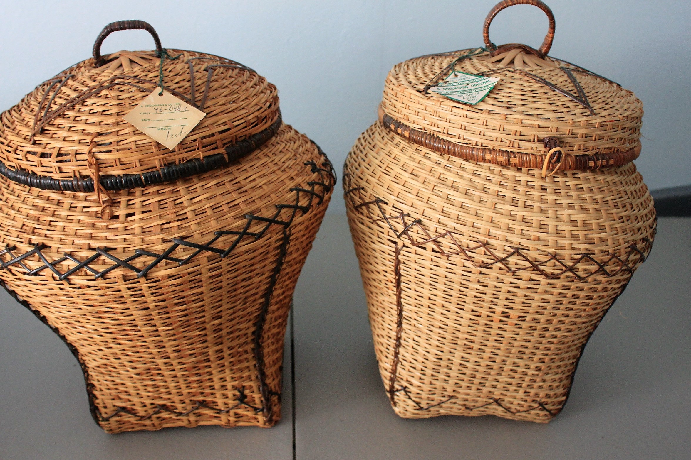 baskets, handmade baskets, large baskets, collectable baskets,