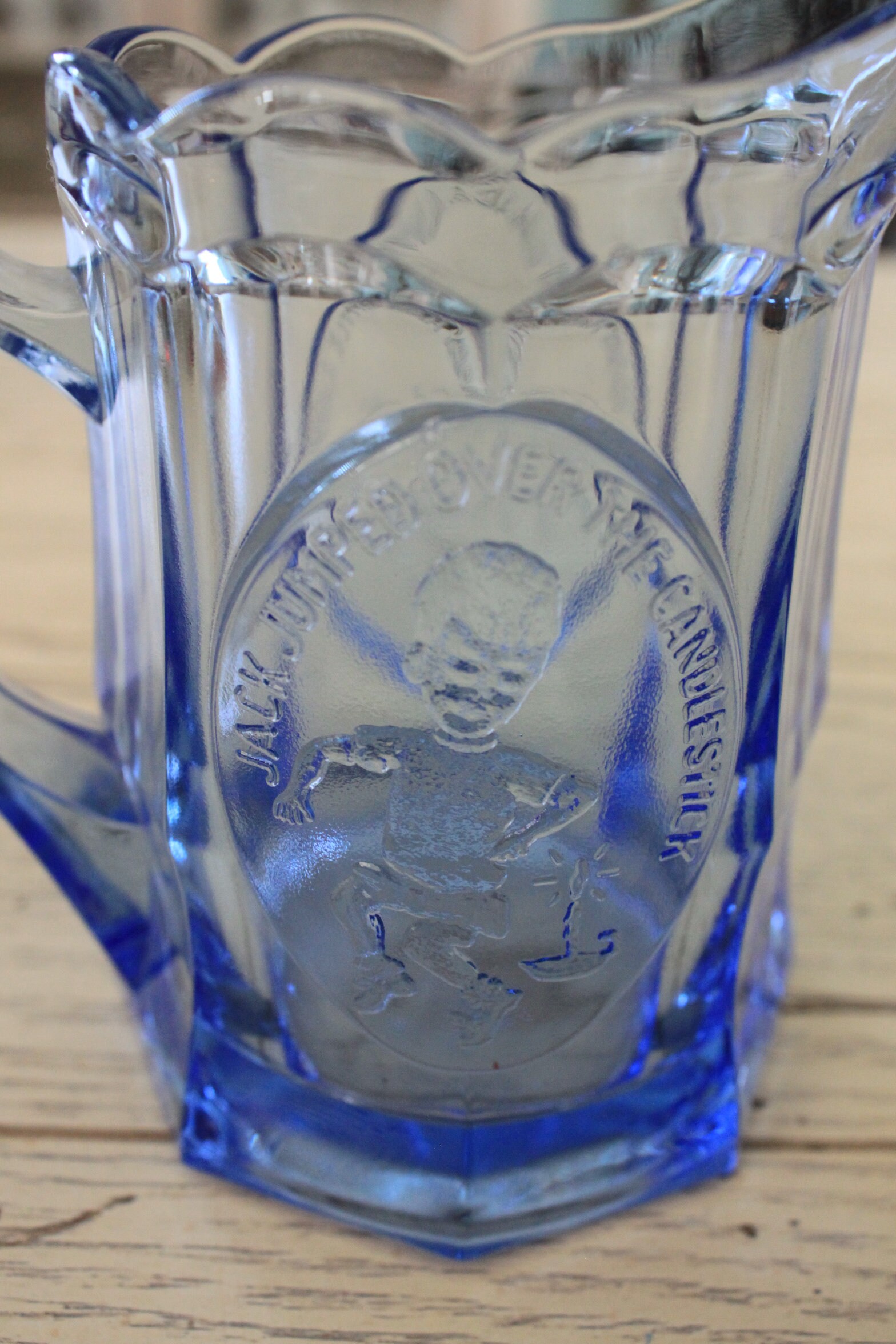 A Tiara Exclusive Nursery Rhyme Jack and Jill Pitcher and Glass Set