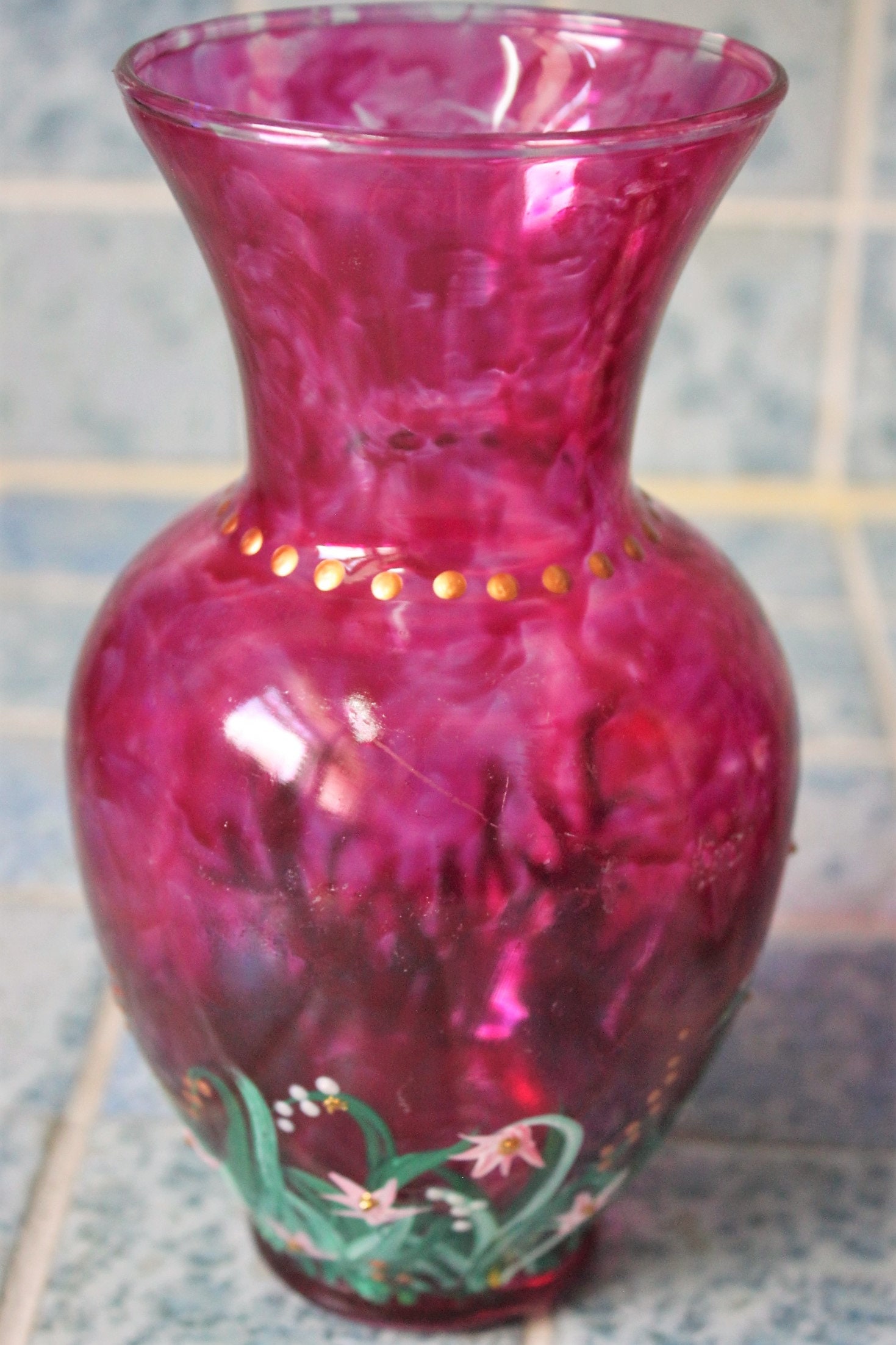 Vintage Europa Vase with Europa on the bottom. Beautiful and ornate