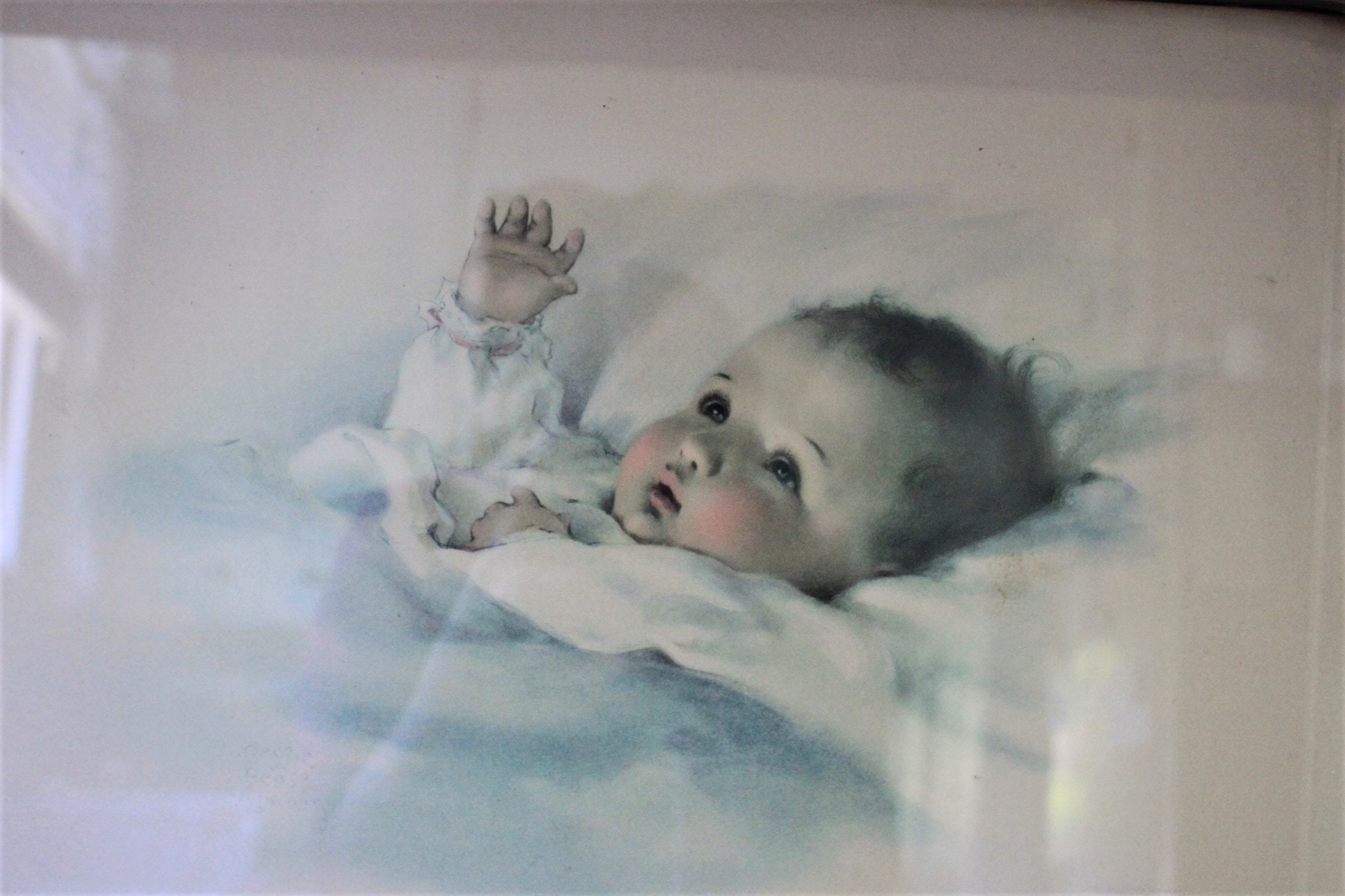Bessie Pease Gutmann early edition framed print Awakening