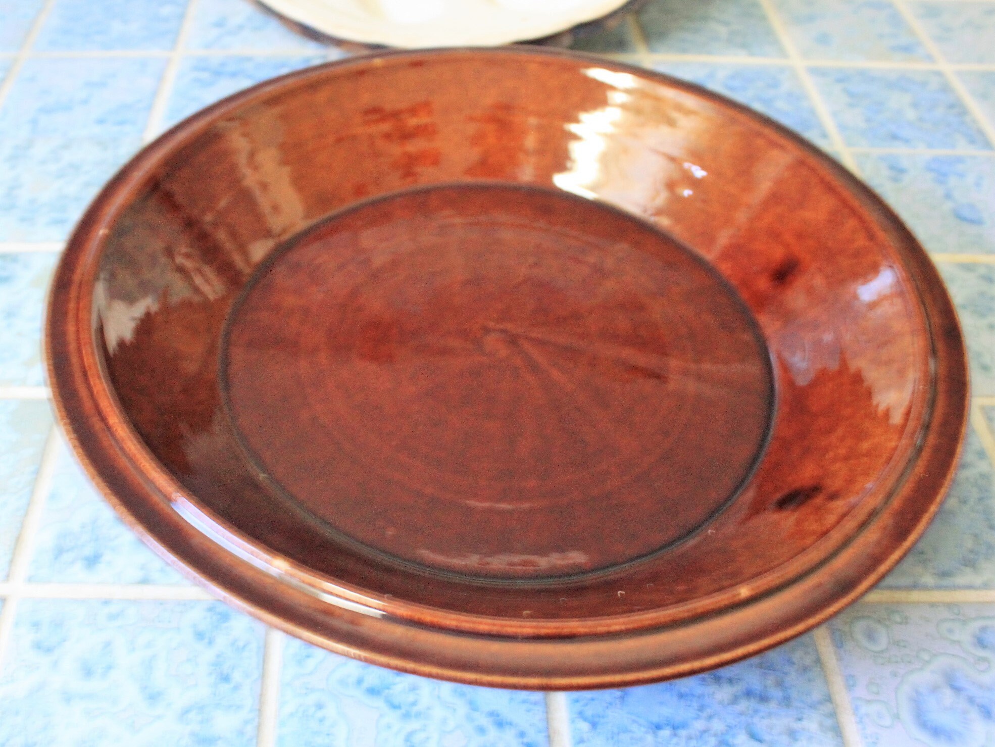 Ceramic Apple Pie Dish Keeper With Lid Vintage Apple Pie Keep 1980s