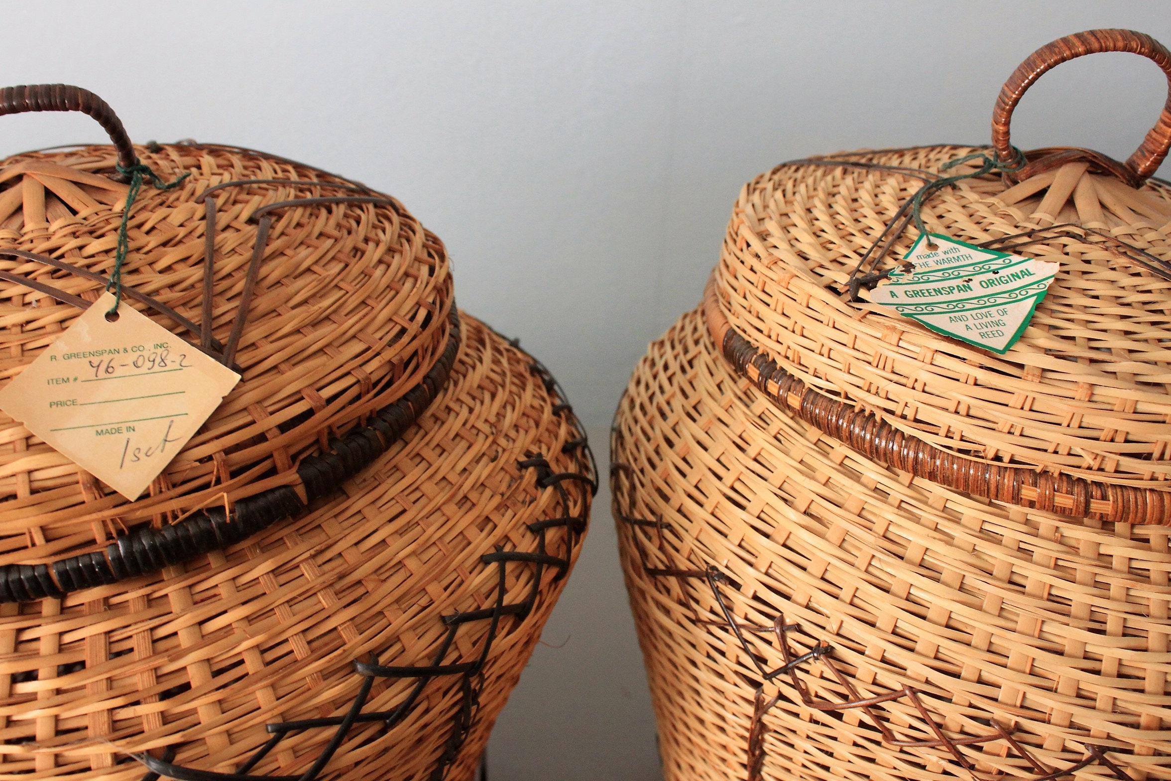 baskets, handmade baskets, large baskets, collectable baskets,