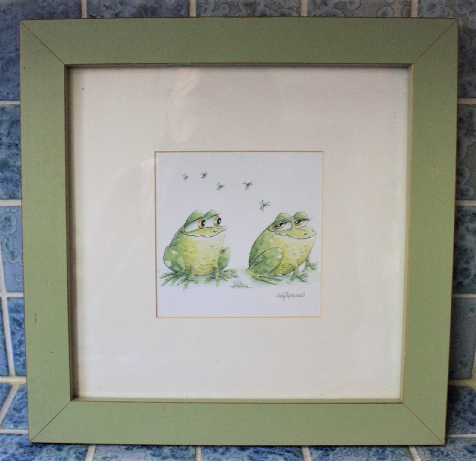 Framed Art Prints Watercolors by UK Artist Judy Rossouw Frogs - Etsy