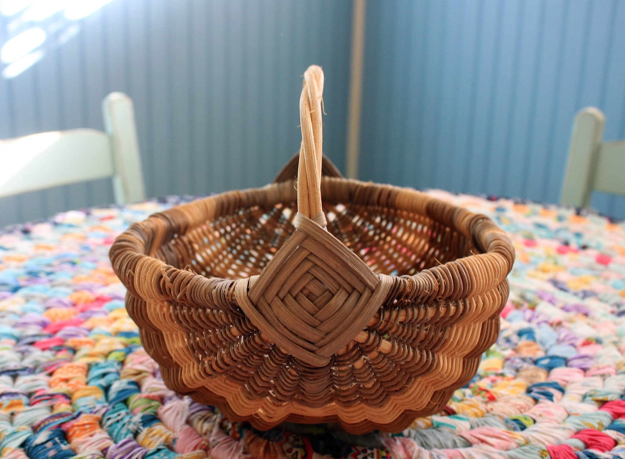 Antique Buttocks Basket Farmhouse Primitive