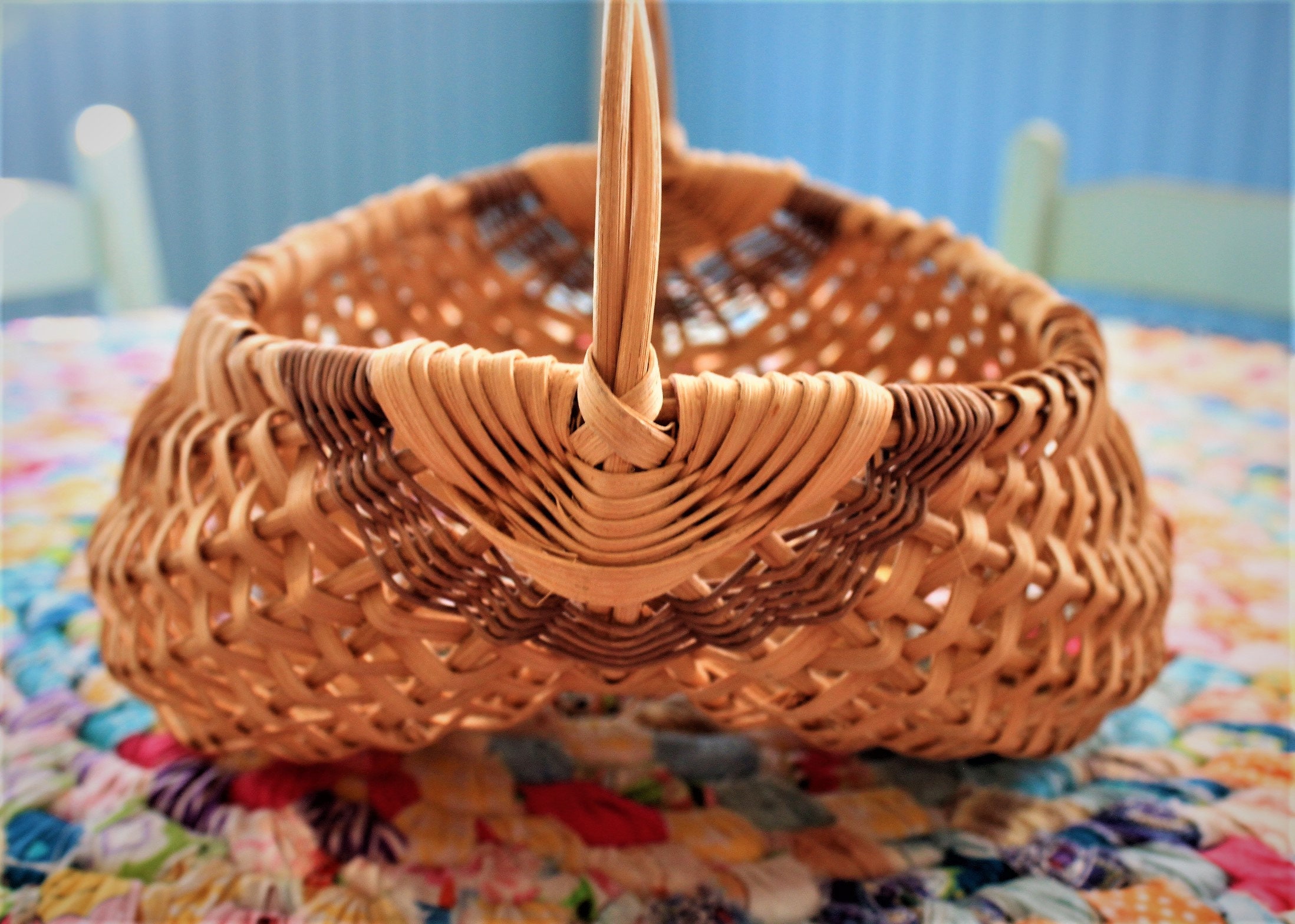 Antique Buttocks Basket Farmhouse Primitive