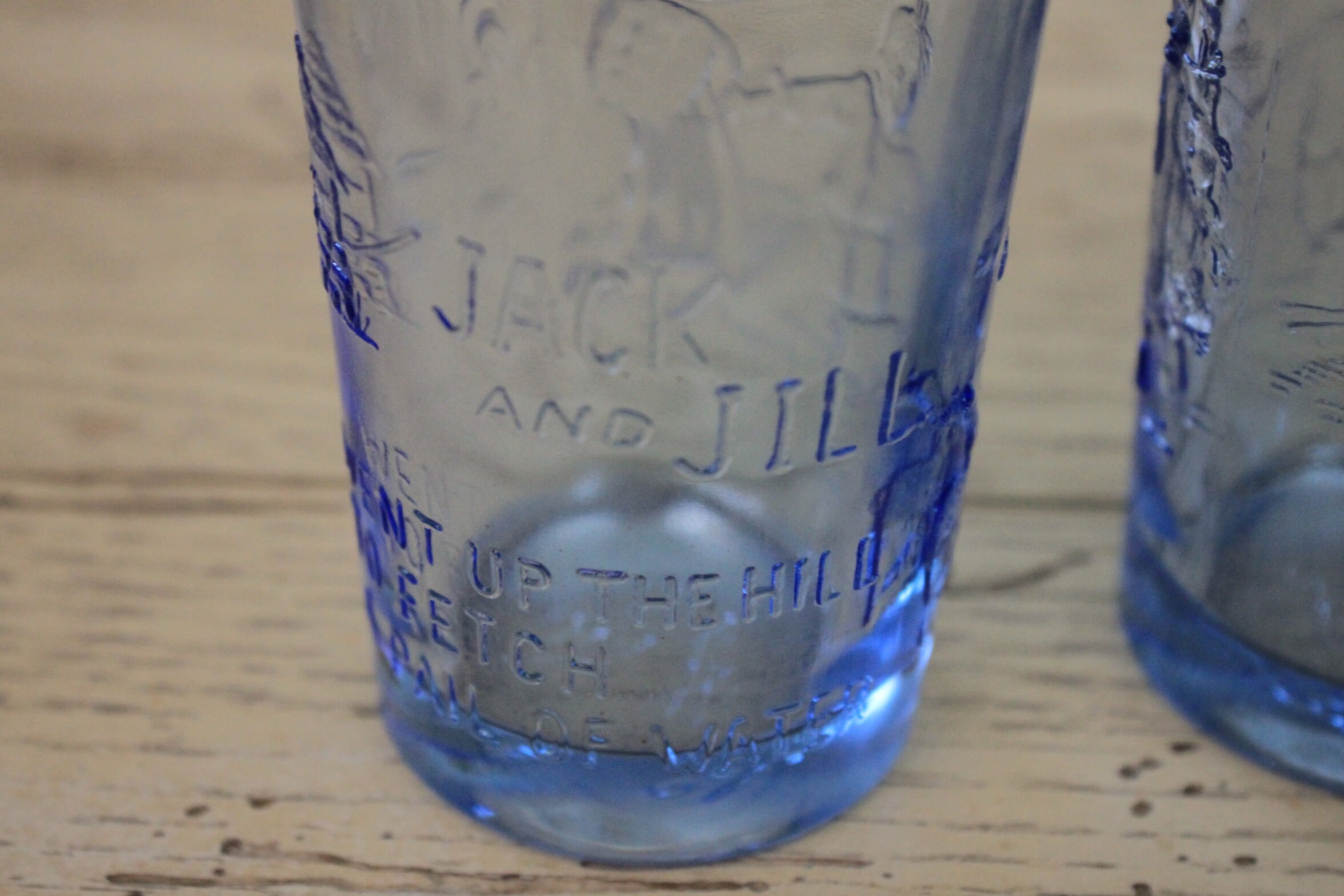 A Tiara Exclusive Nursery Rhyme Jack and Jill Pitcher and Glass Set