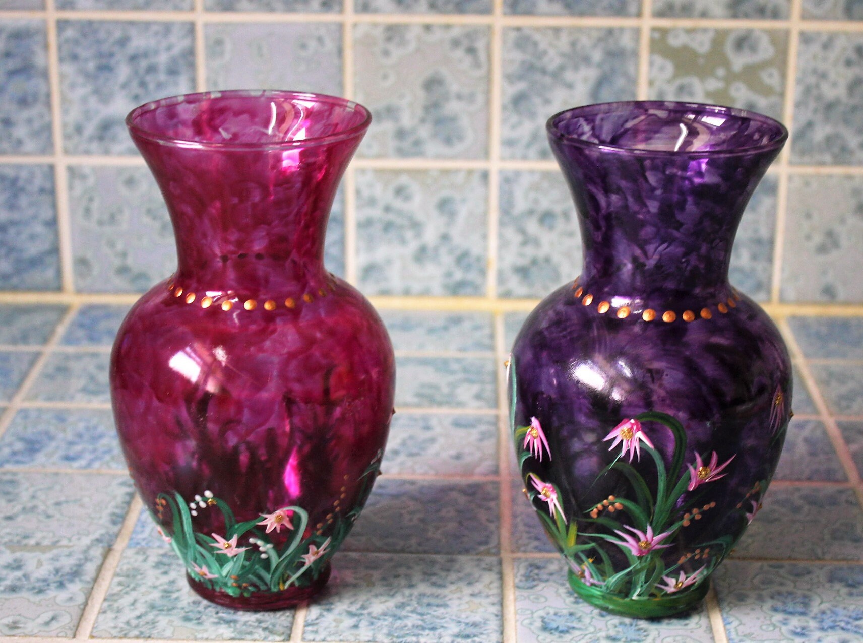 Vintage Europa Vase with Europa on the bottom. Beautiful and ornate