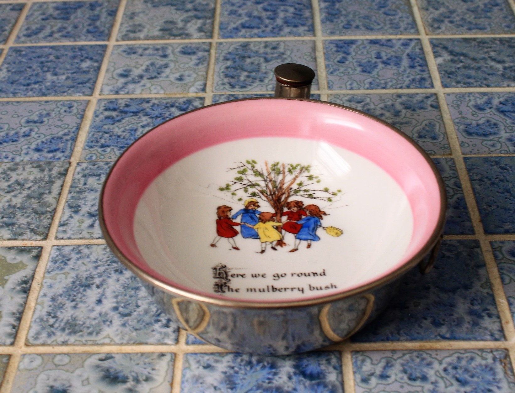 Vintage baby's warming dish made by Excello in the 1960's