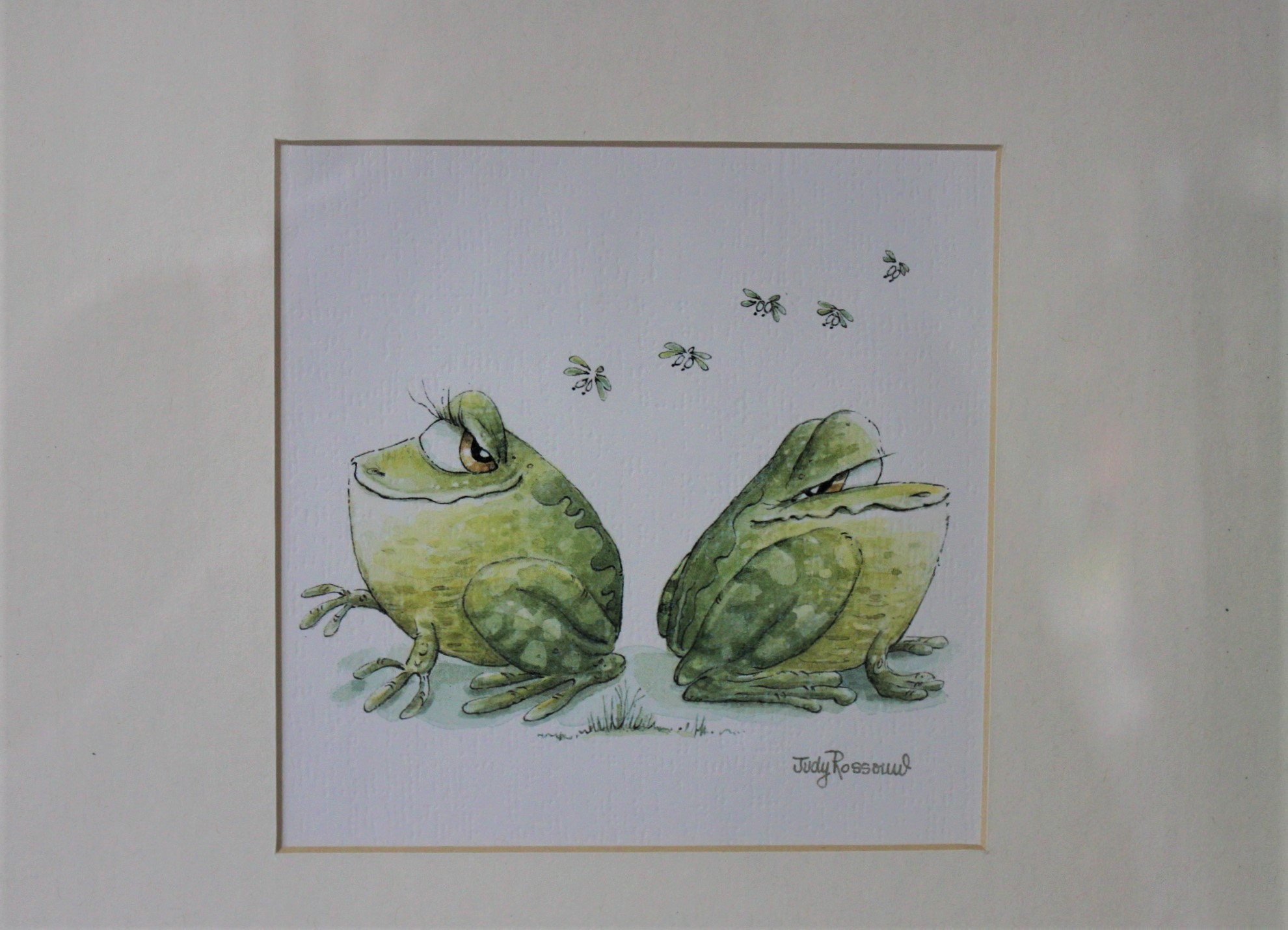 Framed Art Prints Watercolors by UK Artist Judy Rossouw Frogs - Etsy