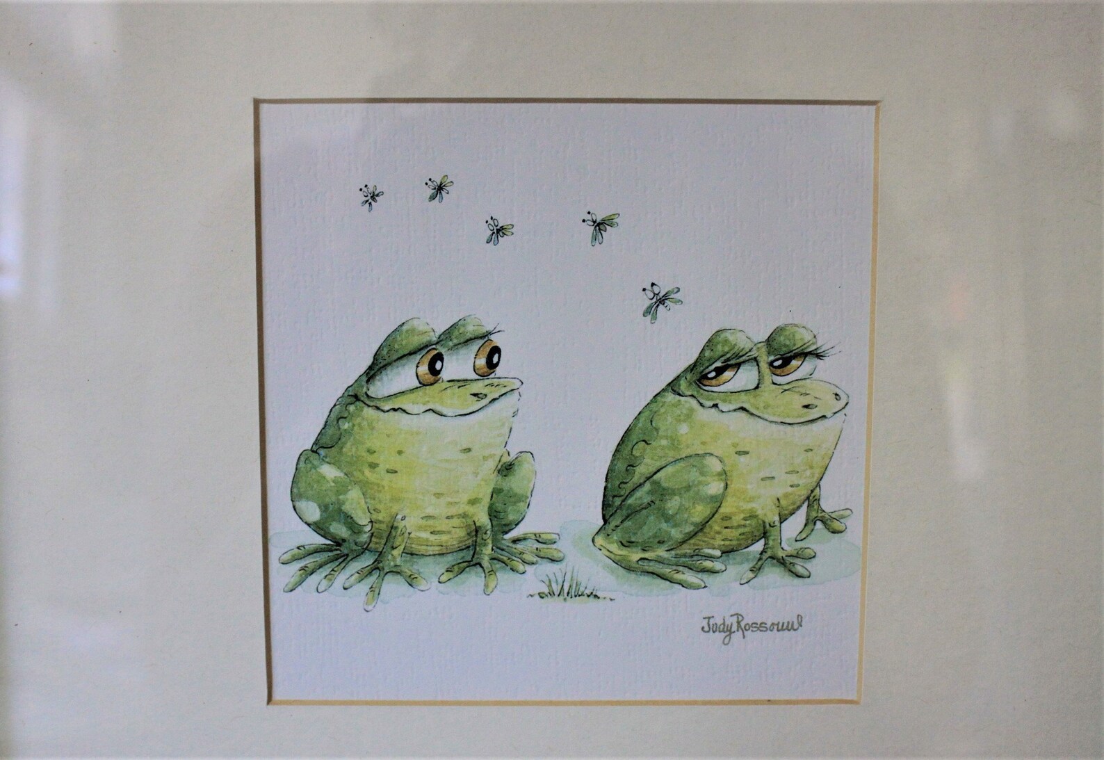 Framed Art Prints Watercolors by UK Artist Judy Rossouw Frogs - Etsy