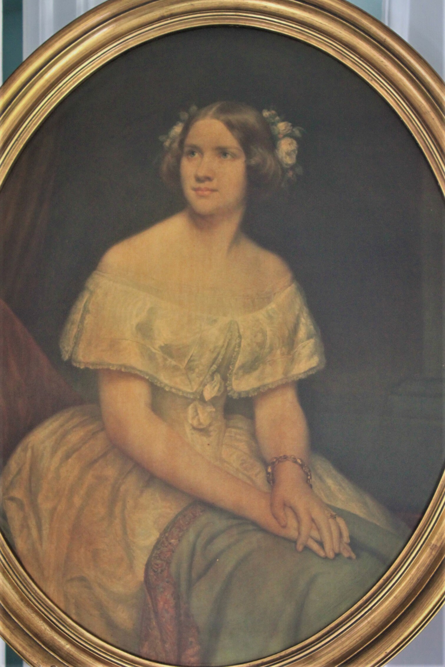 This is a vintage reproduction of the famous painting by Eduard Magnus