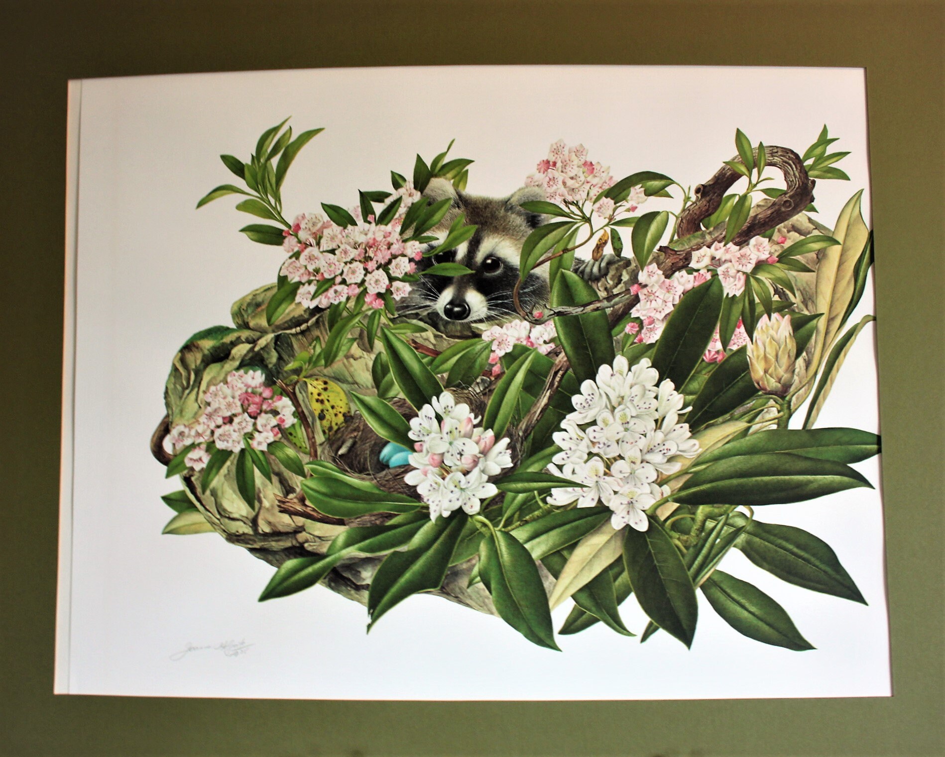 A group of ten Jeanne Holgate matted and signed Flowers of American