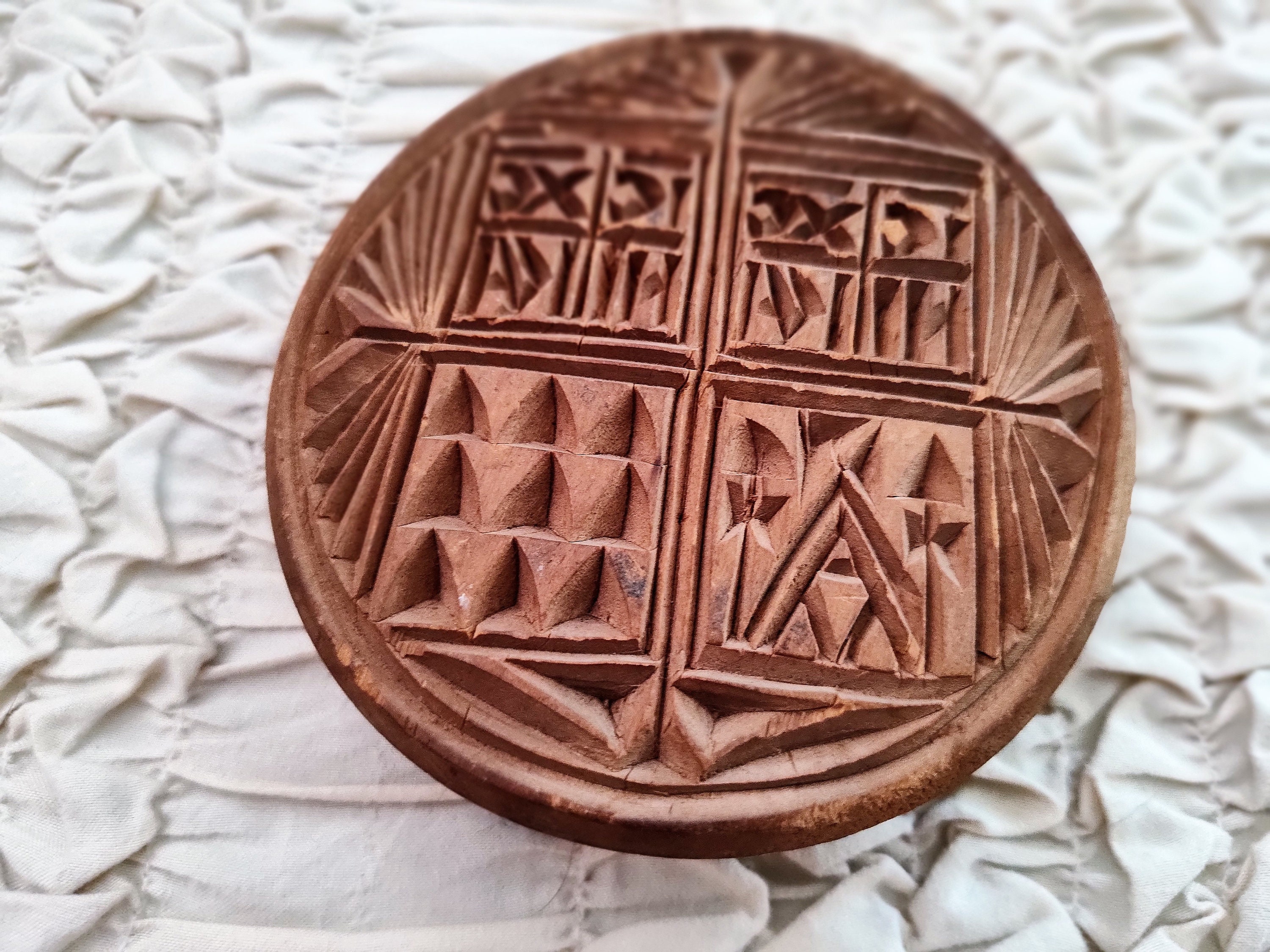 Handcrafted Wooden Catholic Symbol Cookie, Pastry, and Bread Stamp