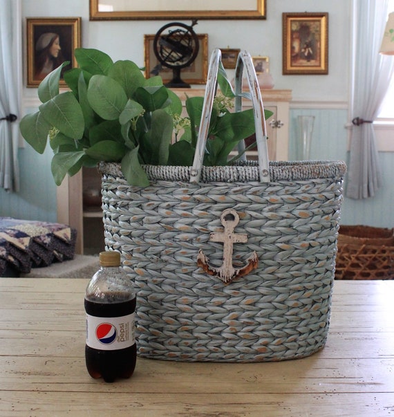 Wicker basket, Basket Beach Bag, Basket French Ma… - image 4