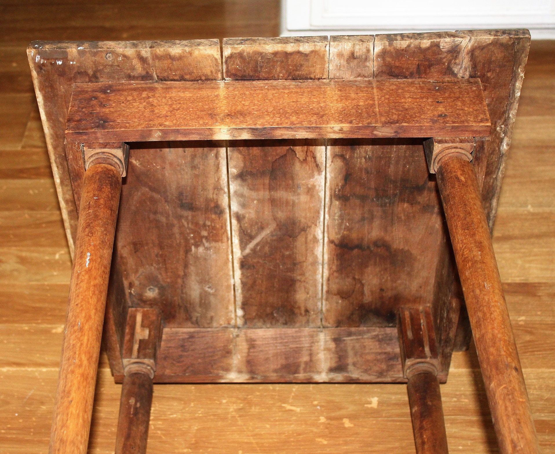primitive kitchen table, antique country table