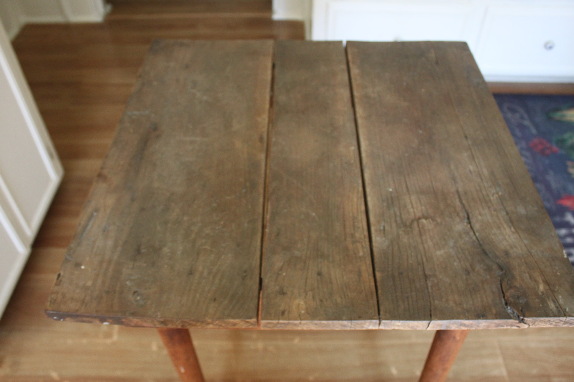primitive kitchen table, antique country table