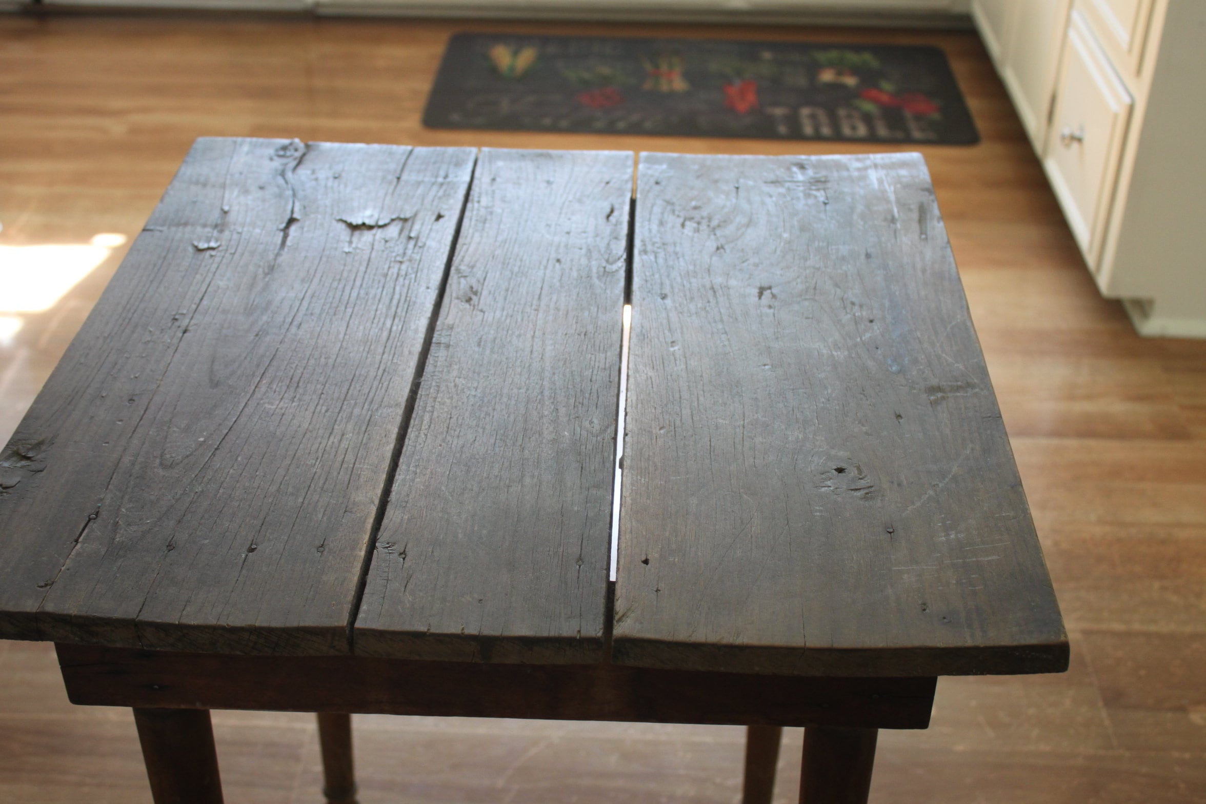primitive kitchen table, antique country table