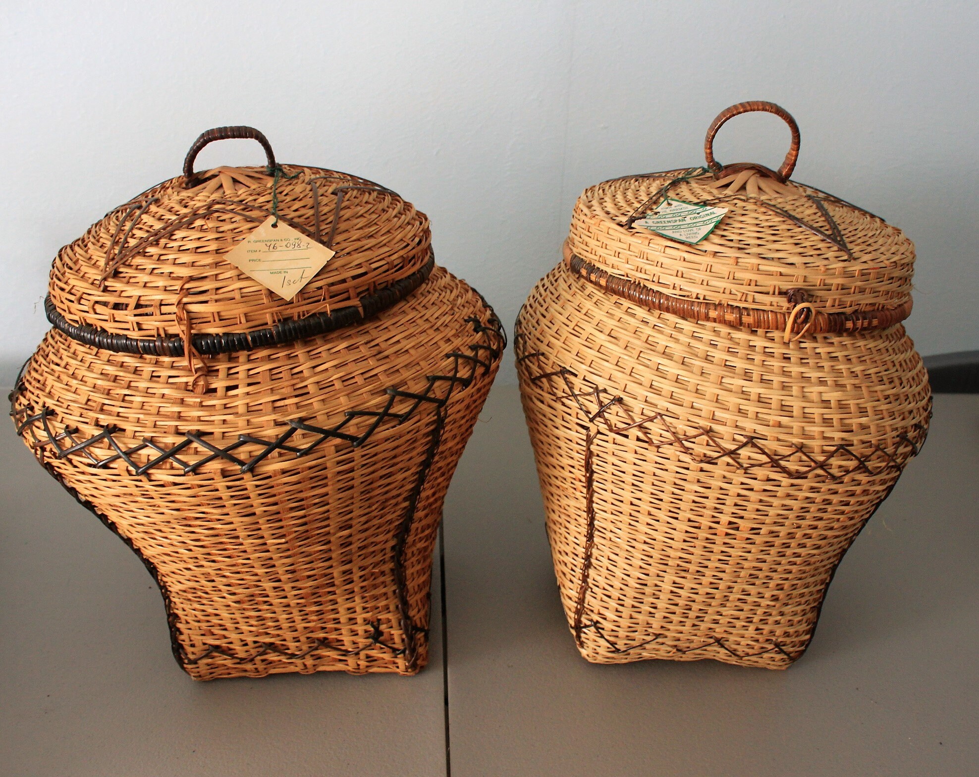 baskets, handmade baskets, large baskets, collectable baskets,