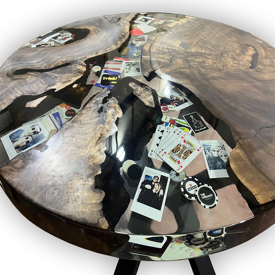 Poker Table Epoxy Resin Dining Table Gamer Table Gambling, Kitchen