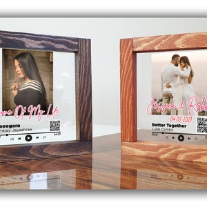Personalized Song Plaque Gift Music Glass • Customized Music Plaque - Album Cover Music Sign acrylic - Valentines Day Gift For Him & Her