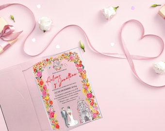 Wedding Invitation, Clear Acrylic Premium Quality
