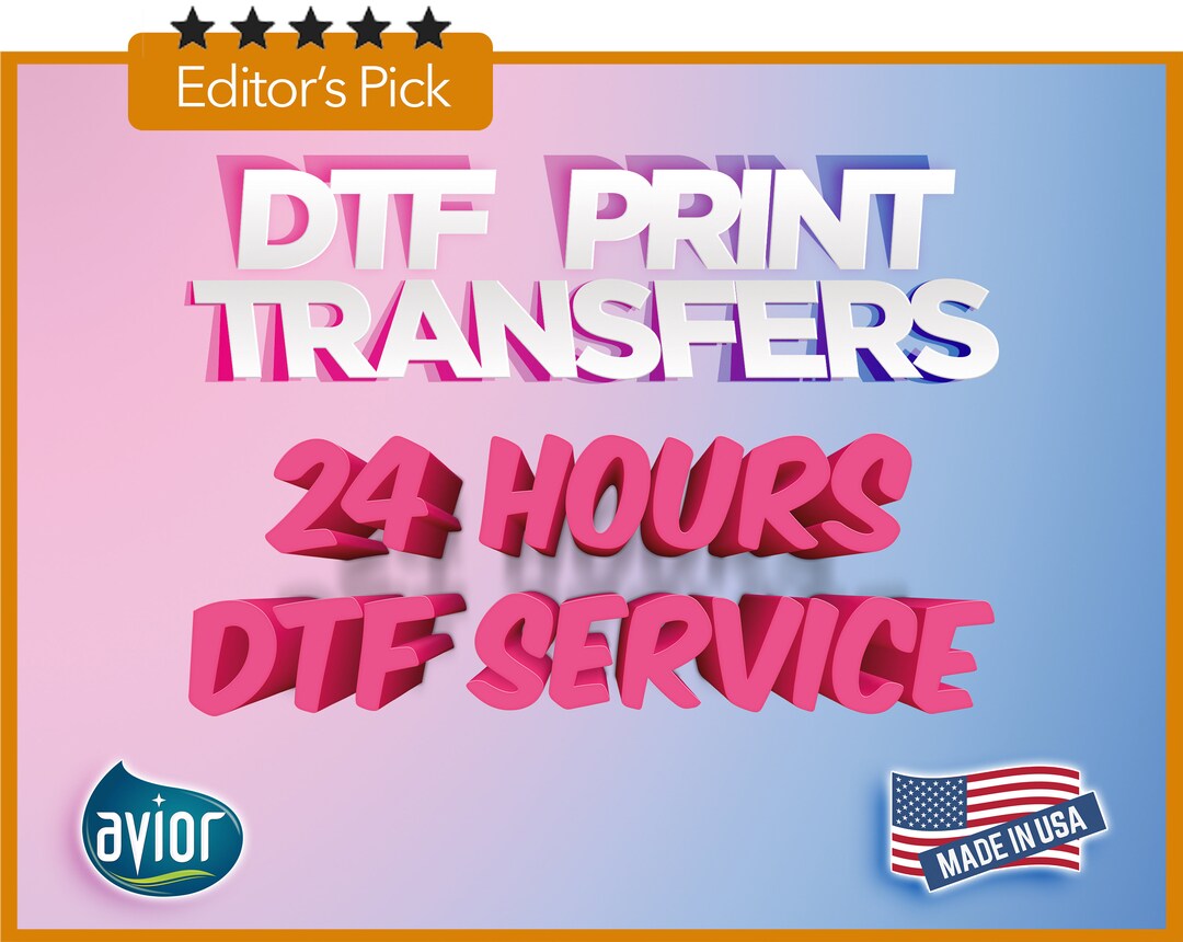 DTF Transfers, DTF Transfers Ready for Press, Custom Heat Transfer
