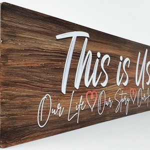 Avior Handmade &quot;This is Us Our Story Our Life Our Home&quot; Decor Wall Sign