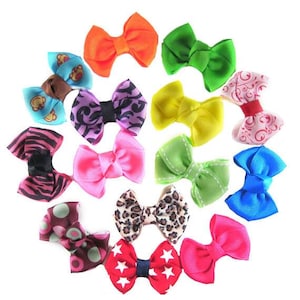 Custom Dog Bows - Hair bows for longer haired dogs and top knots ~ Yorkie, Maltese, Poodle, Shih Tzu, Pomeranian, Lhasa Apso, Larger