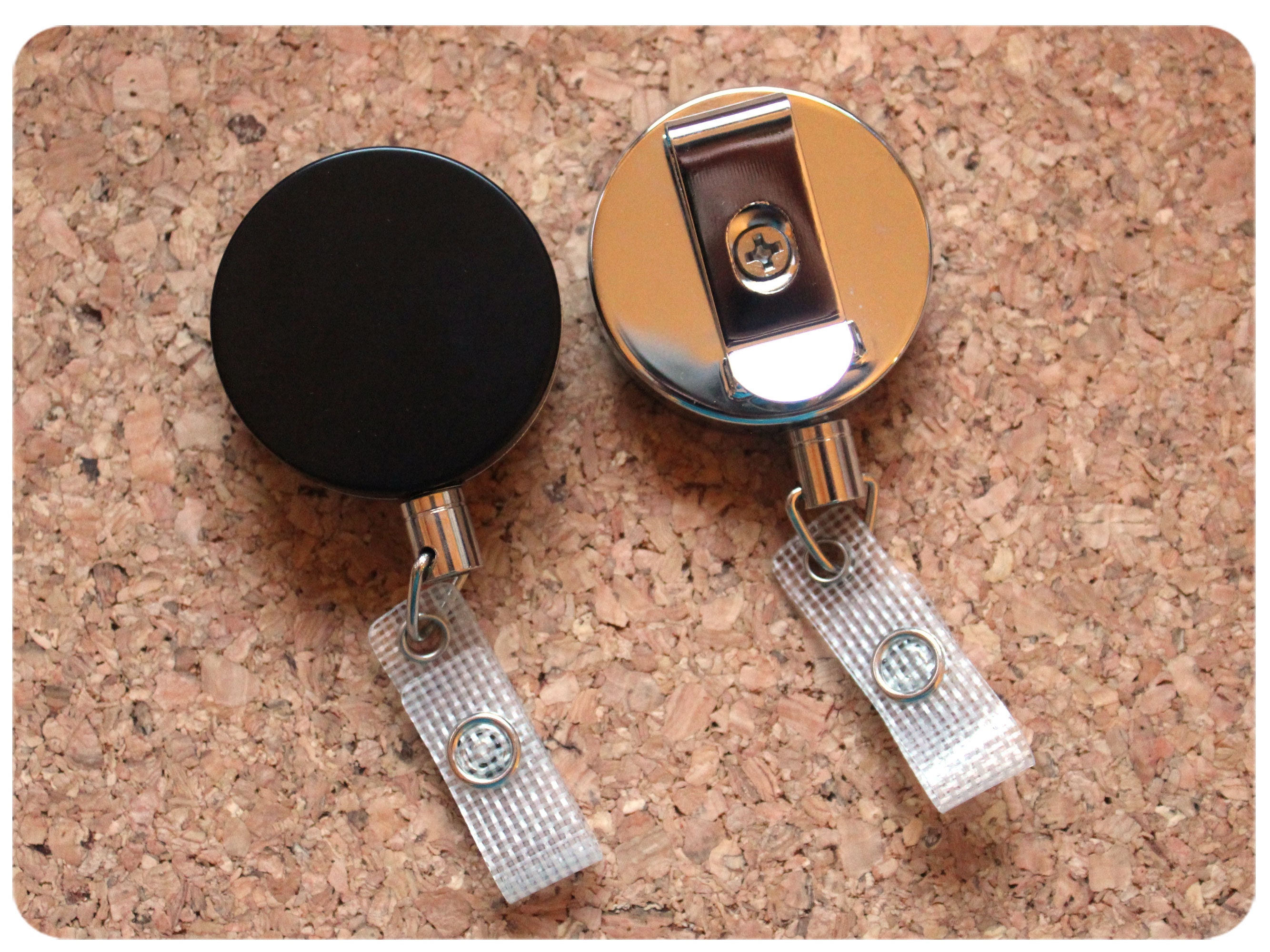 Extra Heavy Duty Badge Reel, Switchable Base, Permanent or Interchangeable