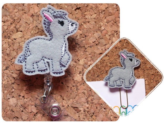 Feltie Paperclip ID Card Holder Teacher Gift Badge Reel Planner Clips Baby Dinosaur Nurse Gift Medical Gift Retractable Reel