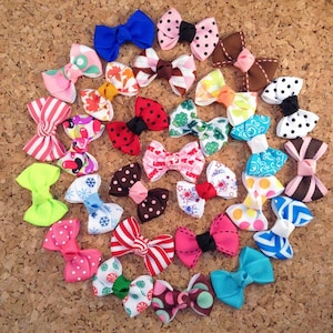 Dog Bows - Hair bows for longer haired dogs and top knots ~ Yorkie, Maltese, Poodle, Shih Tzu, Pomeranian, Lhasa Apso, Pekingese