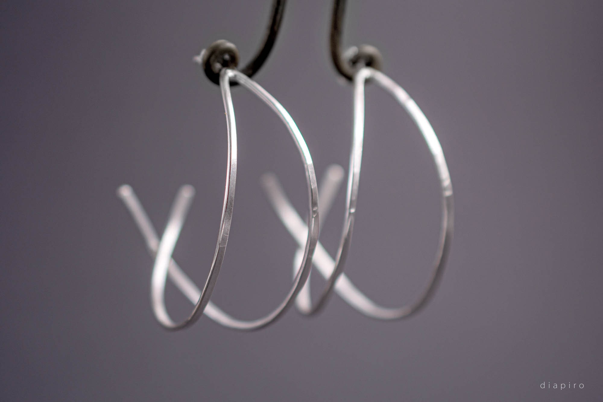 order onlinestore Dainty Hoop Earrings Silver Hoops Hammered