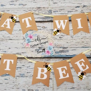 What will it Bee Banner/ Bee Banner/ Gender Reveal Banner/ Bee Theme Banner/ Baby Shower Decor/ Bumble Bee Banner