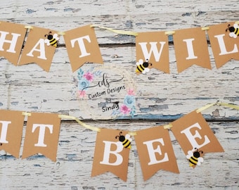 What Will It Bee Banner: Gender Reveal, Bee Theme Party