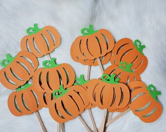 Little Pumpkin Cupcake Toppers: Fall Party Decor