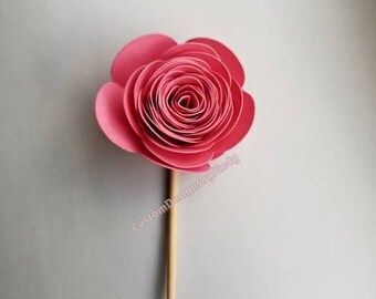 Floral Cupcake Topper: Boho Party Decorations, Set of 12