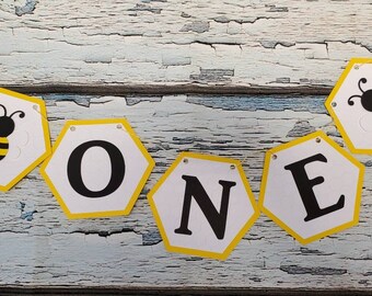 Bee Day Highchair Banner