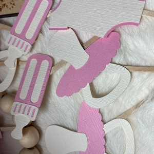 Baby Shower Cupcake Toppers/ Onesie Toppers/ It’s a Girl Cupcake Toppers