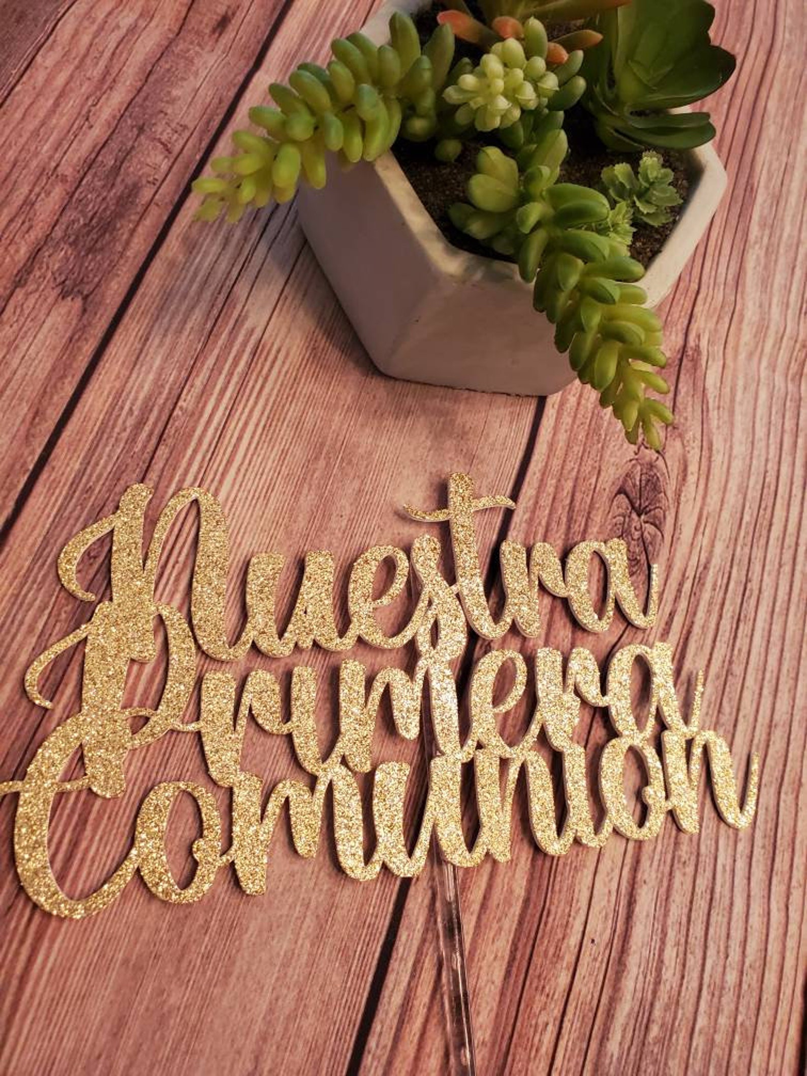 Nuestra Primera Comunion Cake Topper/ First Communion Cake Etsy