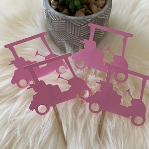 Golf cart cupcake topper/ Hole in One/ Golfing Party/ Golf Theme/ Golf Party/ First Birthday Golf Theme