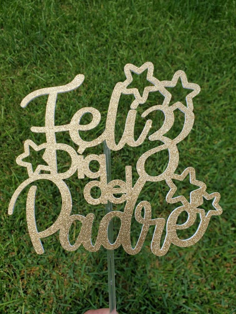 Happy Fathers Day Cake Topper, Fathers Day Cake Topper, Dia Del Padre Cake Topper, Name Cake Topper, Best Dad Cake Topper, Fairy Party Decor
