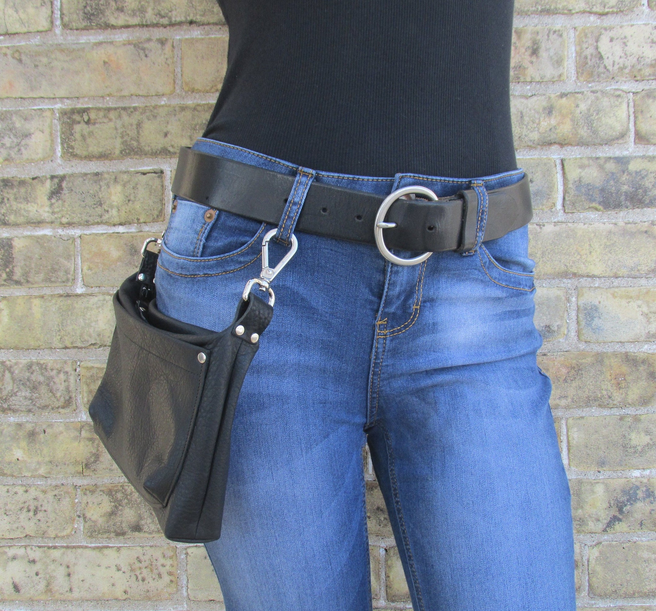 leather hip bag