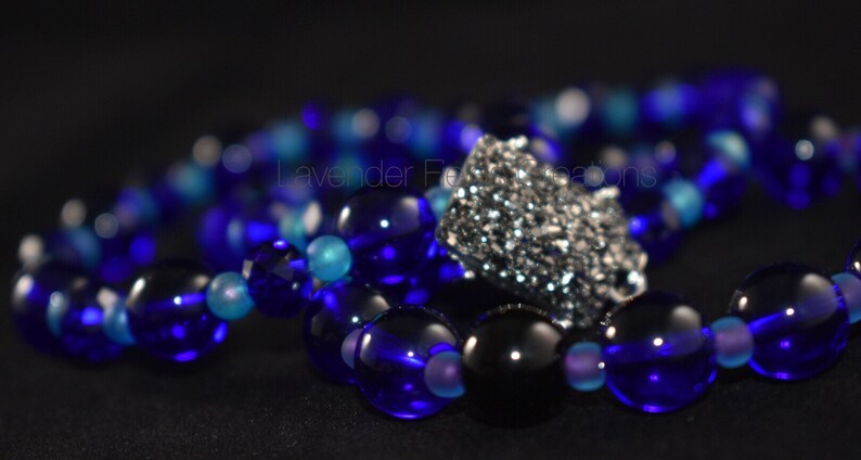 201895B Twilight Blue Triple Stack Stretch Bracelet
