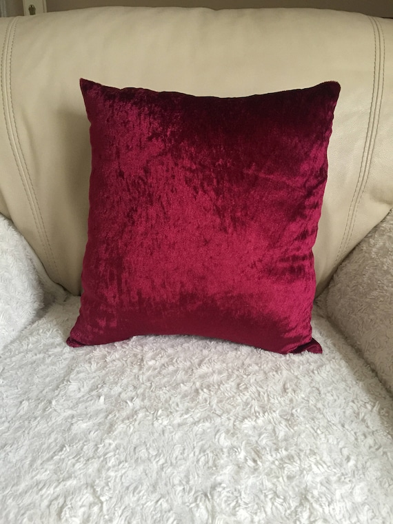 Items similar to Free Shipping Handmade Crushed Velvet Pillow / Cushion / Throw pillow 37x37 cm