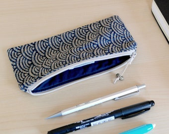 Pen case made with kimono pattern japanese fabric