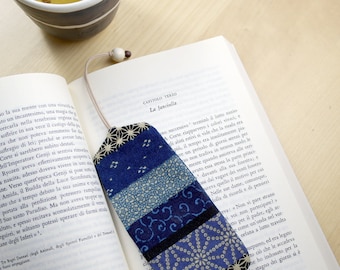 Classy bookmark made with japanese yukata fabric