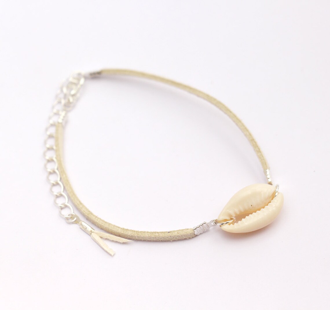 Bracelet De Cheville Coquillage Boho – Perles Cowrie Et Chaîne Argentée – Bijou Adjustable Pour Femmes Et Filles